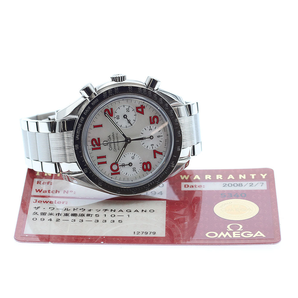 OMEGA Speedmaster 3834.79.40 Chronograph White shell Dial Automatic Ladies Watch_894024