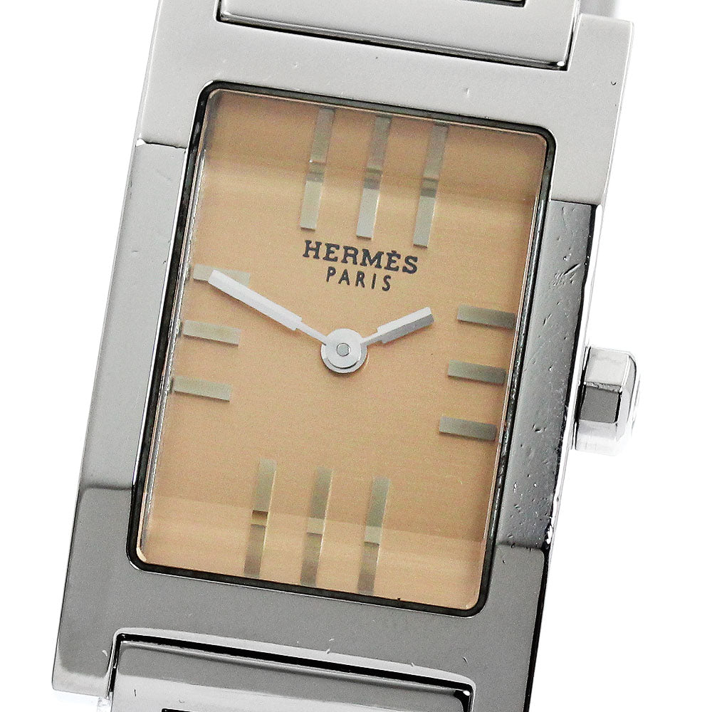 HERMES tandem TA1.210 Orange Dial Quartz Ladies Watch_894028