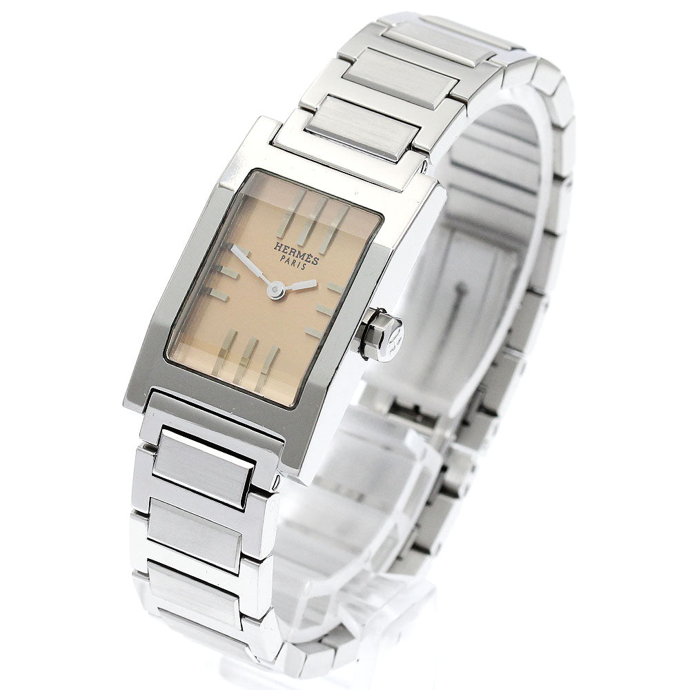 HERMES tandem TA1.210 Orange Dial Quartz Ladies Watch_894028