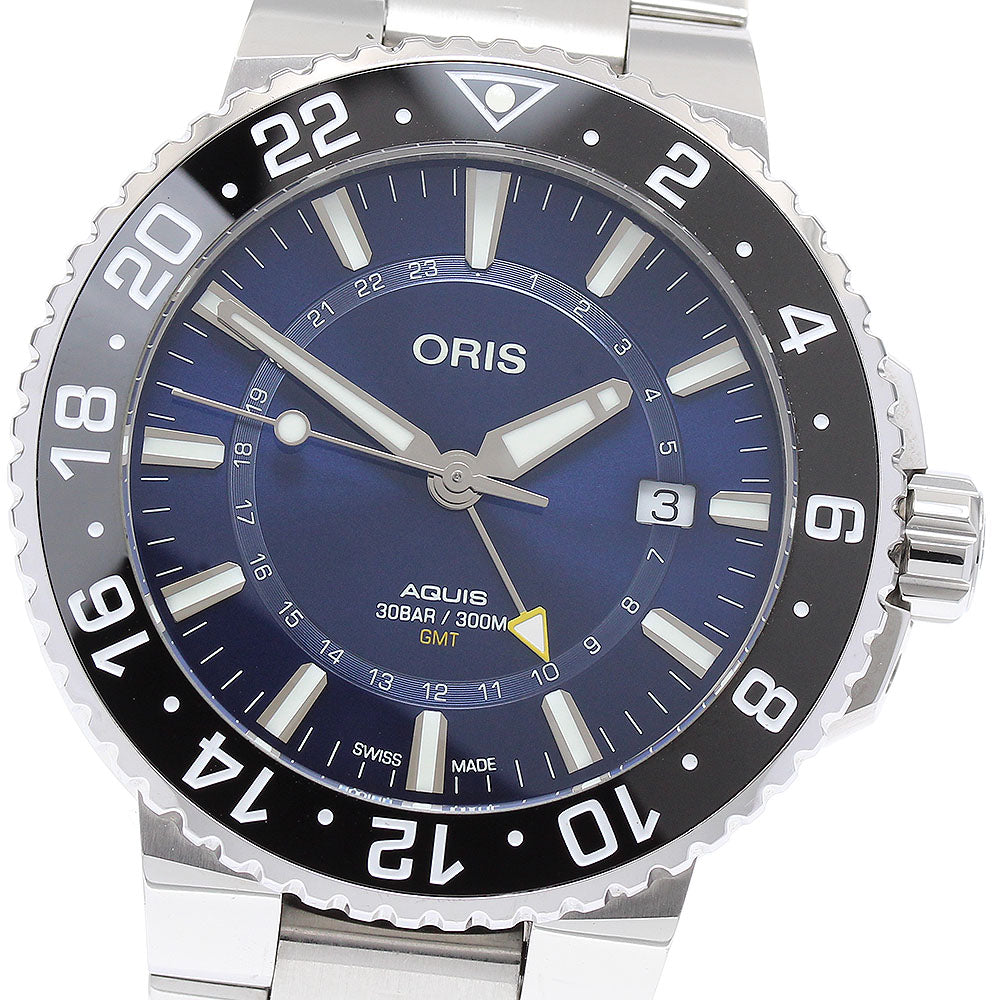 ORIS Aquis 7754 GMT blue Dial Automatic Men's Watch_894031
