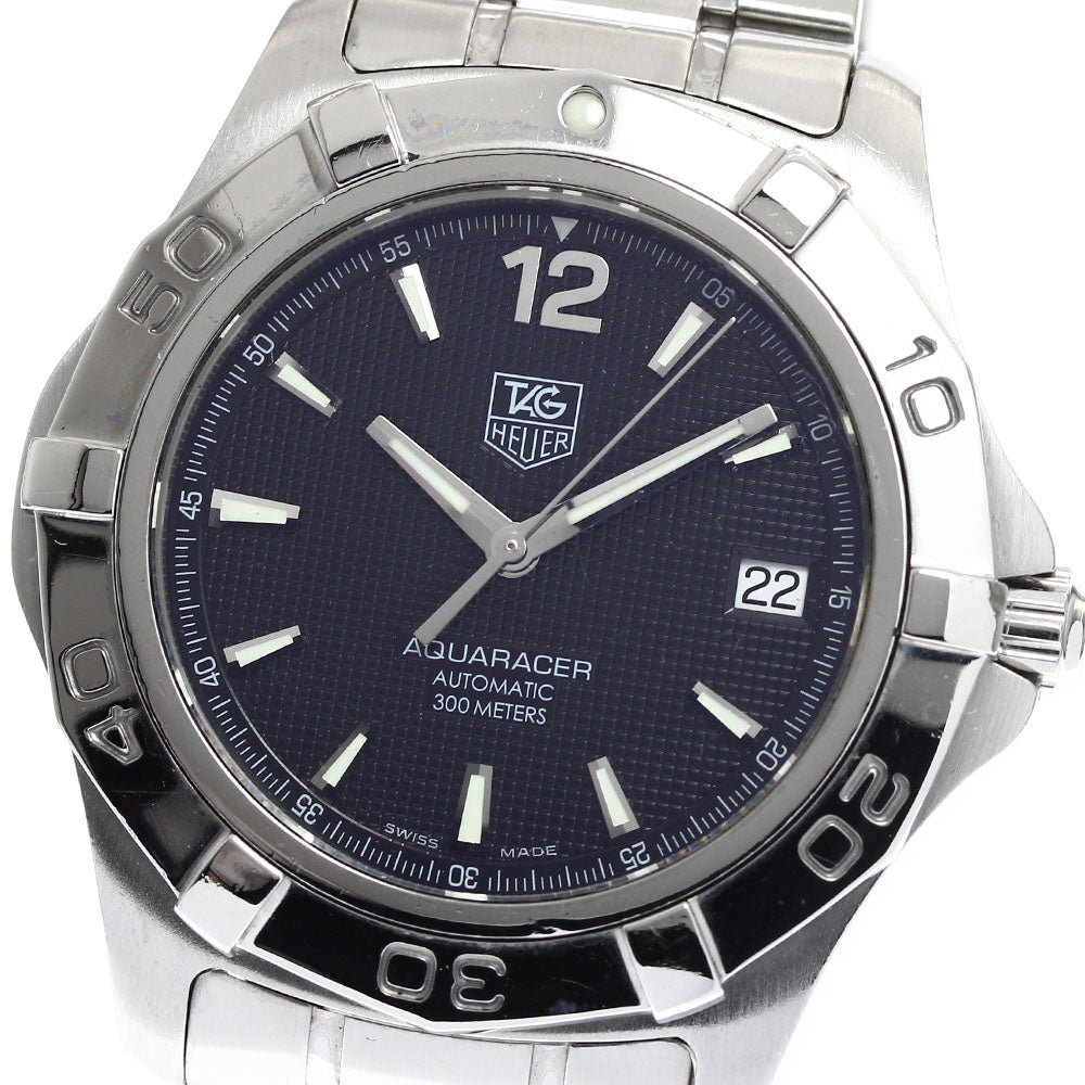 TAG HEUER Aqua racer WAF2110-0 Date black Dial Automatic Men's Watch_894032