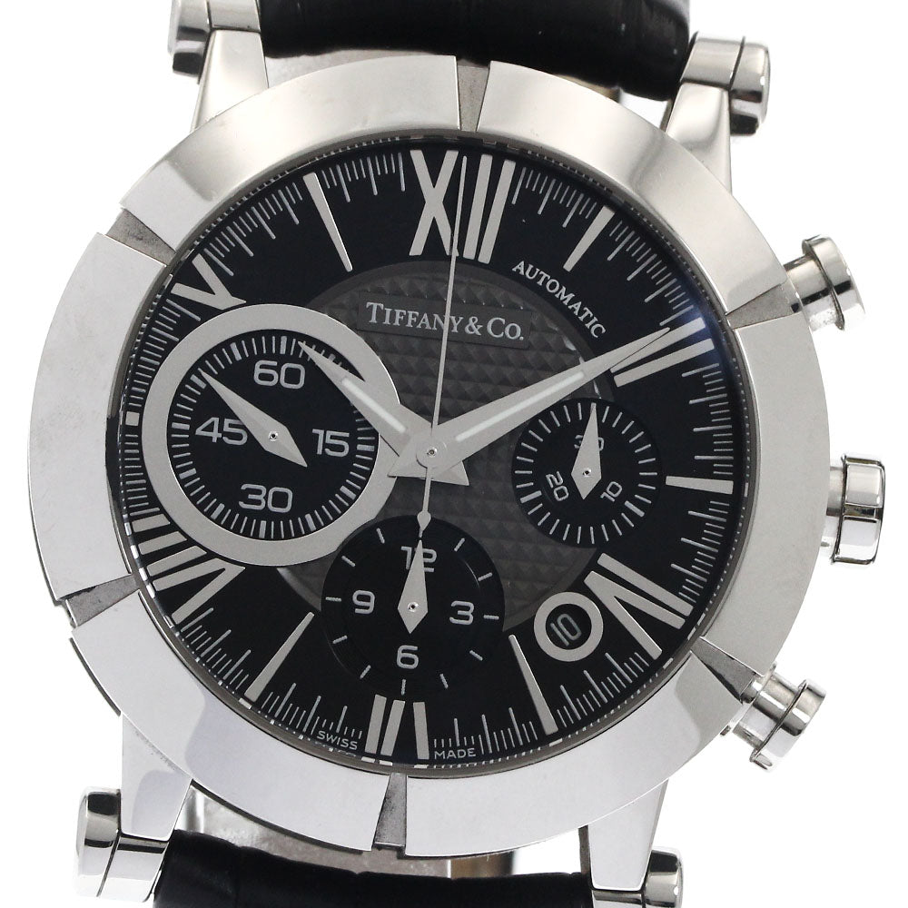 TIFFANY&Co. Atlas Gen Z1000.82.12A10A71A Chronograph black Dial Automatic Men's Watch_894041