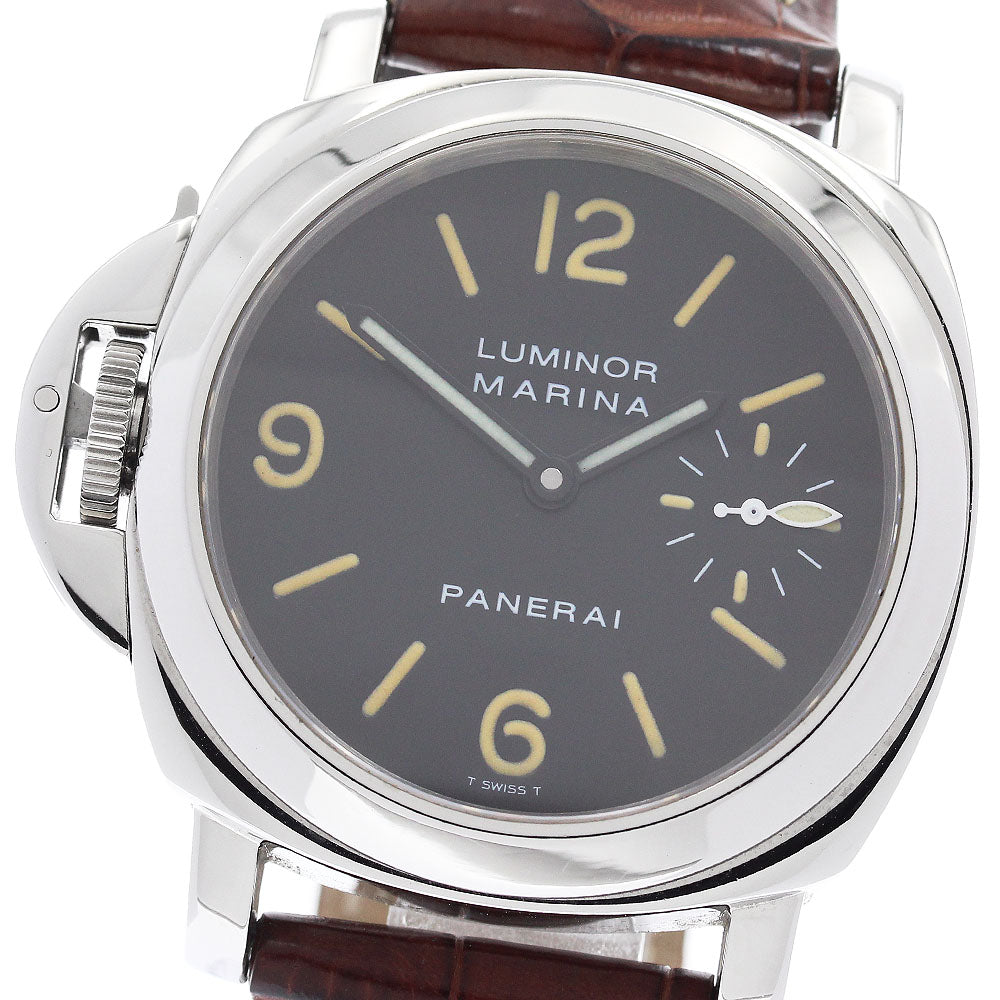 PANERAI Luminor PAM00022 Left Hand 44 black Dial Hand Winding Men's Watch_894045