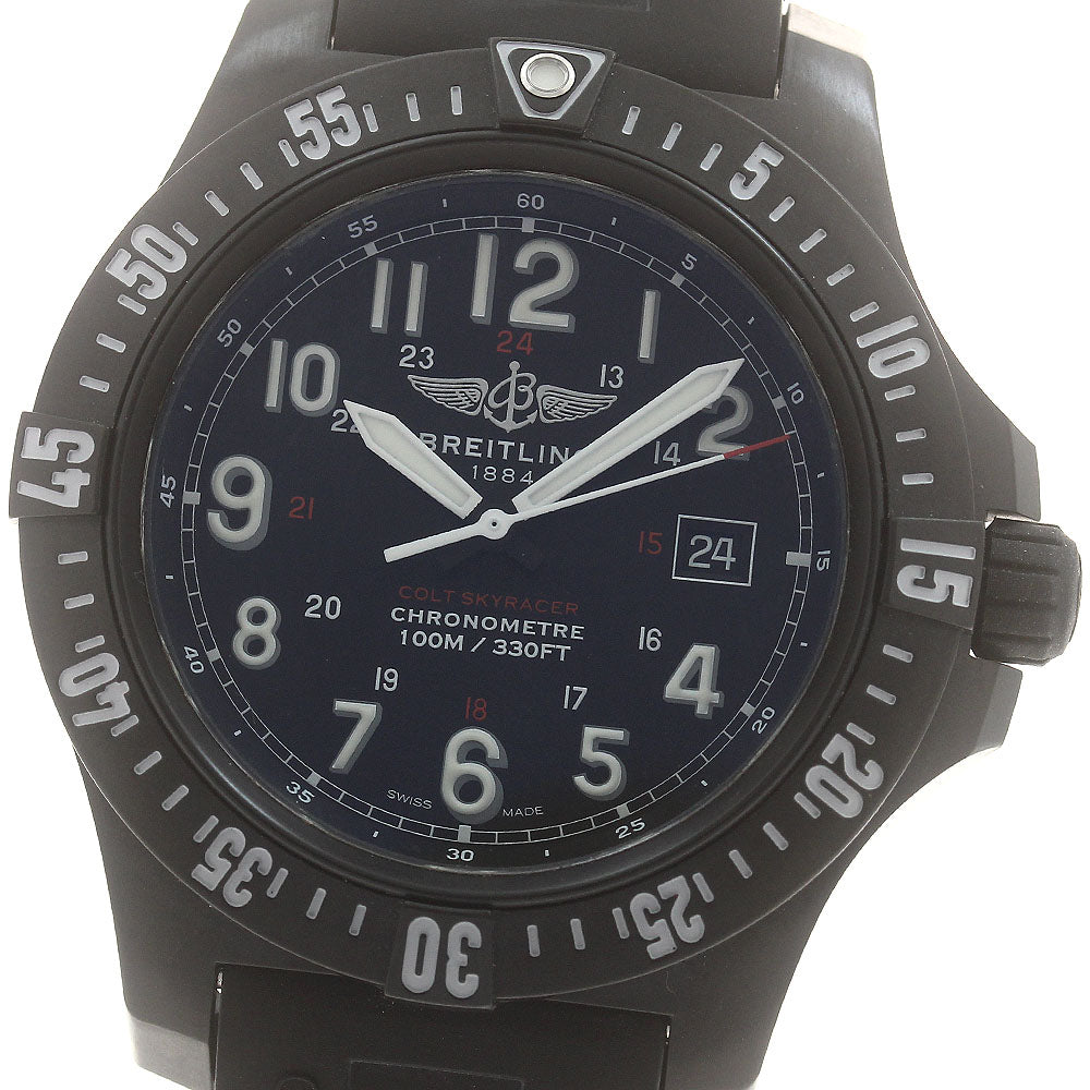 BREITLING Colt Sky Racer X74320 Date black Dial Quartz Men's Watch_894046