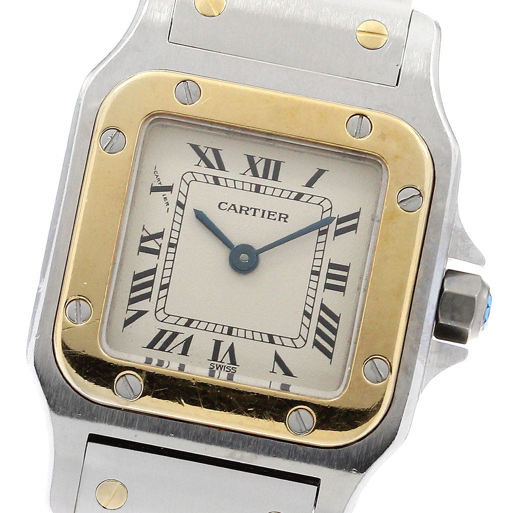 CARTIER Santos GalbeeSM W20012C4 beige Dial Quartz Ladies Watch_894054