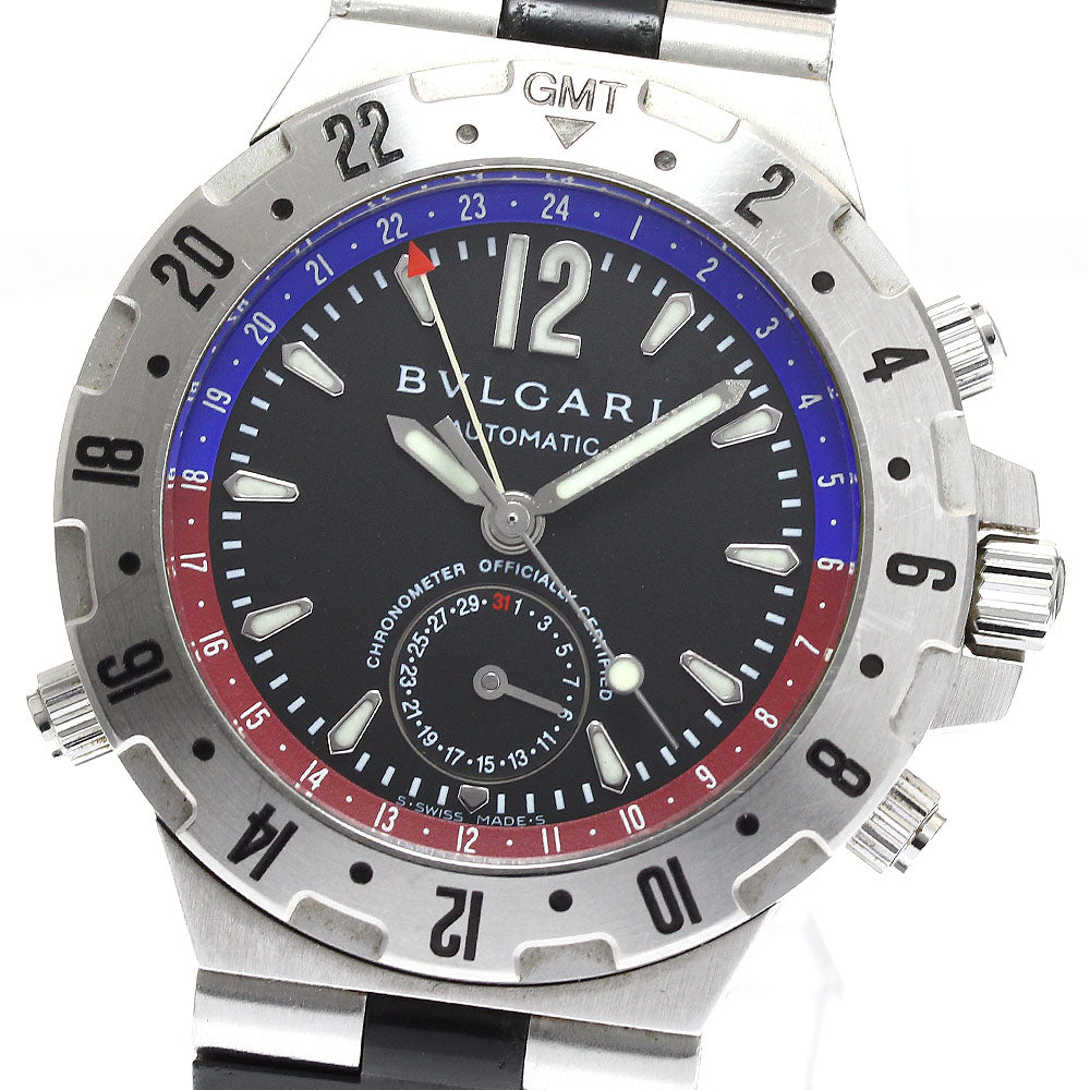 BVLGARI Diagono GMT40S GMT date black Dial Automatic Men's Watch_894057