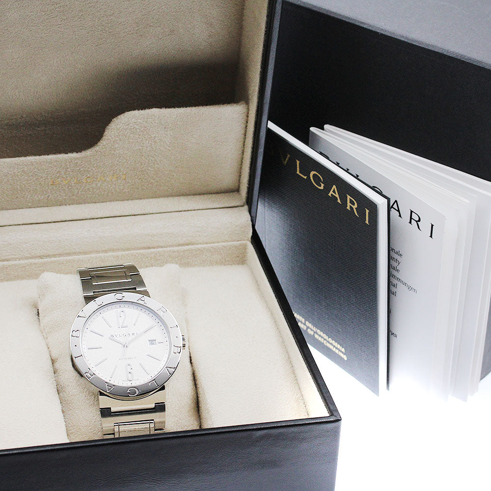 BVLGARI BVLGARIBVLGARI BB42SSAUTO Date Silver Dial Automatic Men's Watch_894077