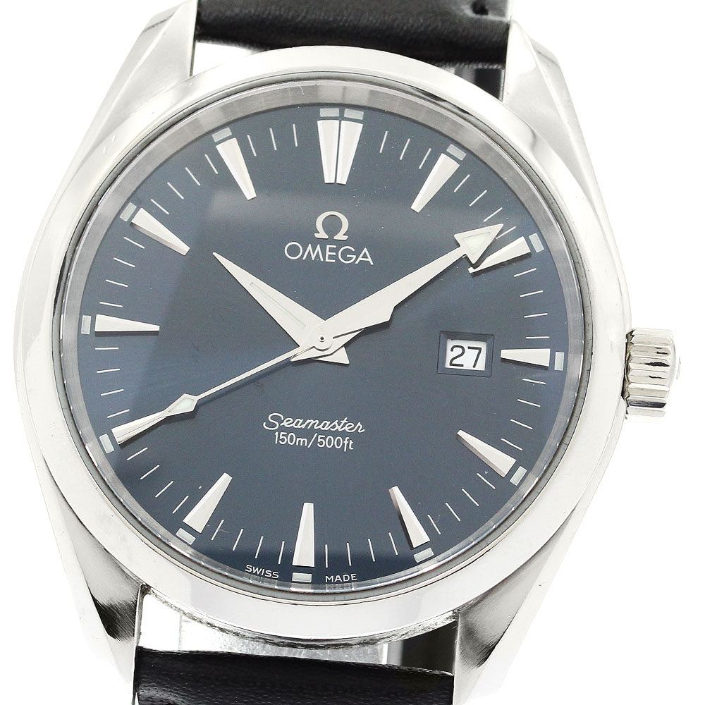 OMEGA Seamaster Aqua Terra 2517.80 Date Navy Dial Quartz Men's Watch_894090