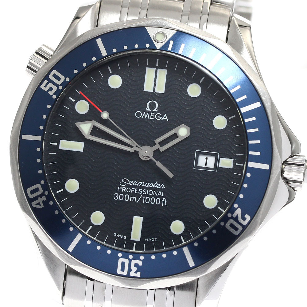 OMEGA Seamaster300 2541.80 Date Navy Dial Quartz Men's Watch_894101