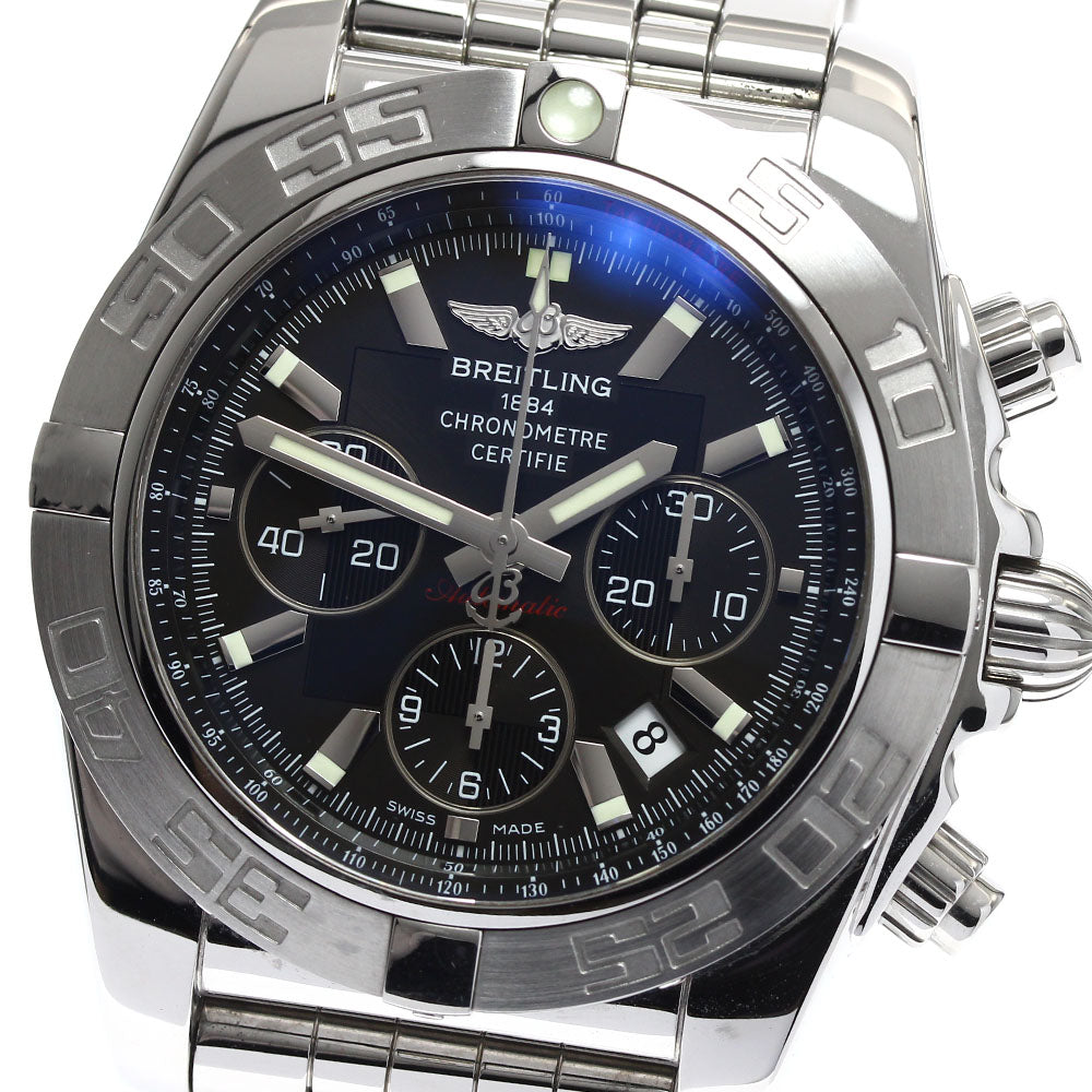 BREITLING Chronomat 44 AB0110 Date black Dial Automatic Men's Watch_894103