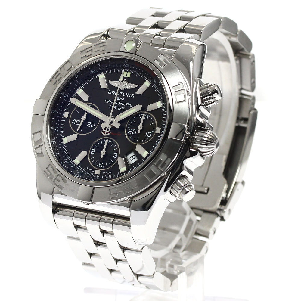 BREITLING Chronomat 44 AB0110 Date black Dial Automatic Men's Watch_894103
