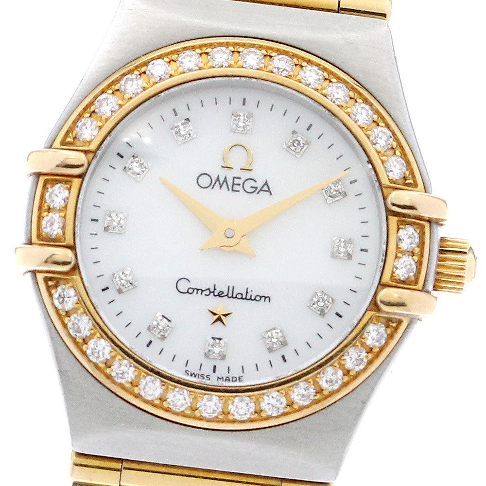 OMEGA Constellation Mini 1267.75 12P diamond bezel full bar Quartz Ladies_894113