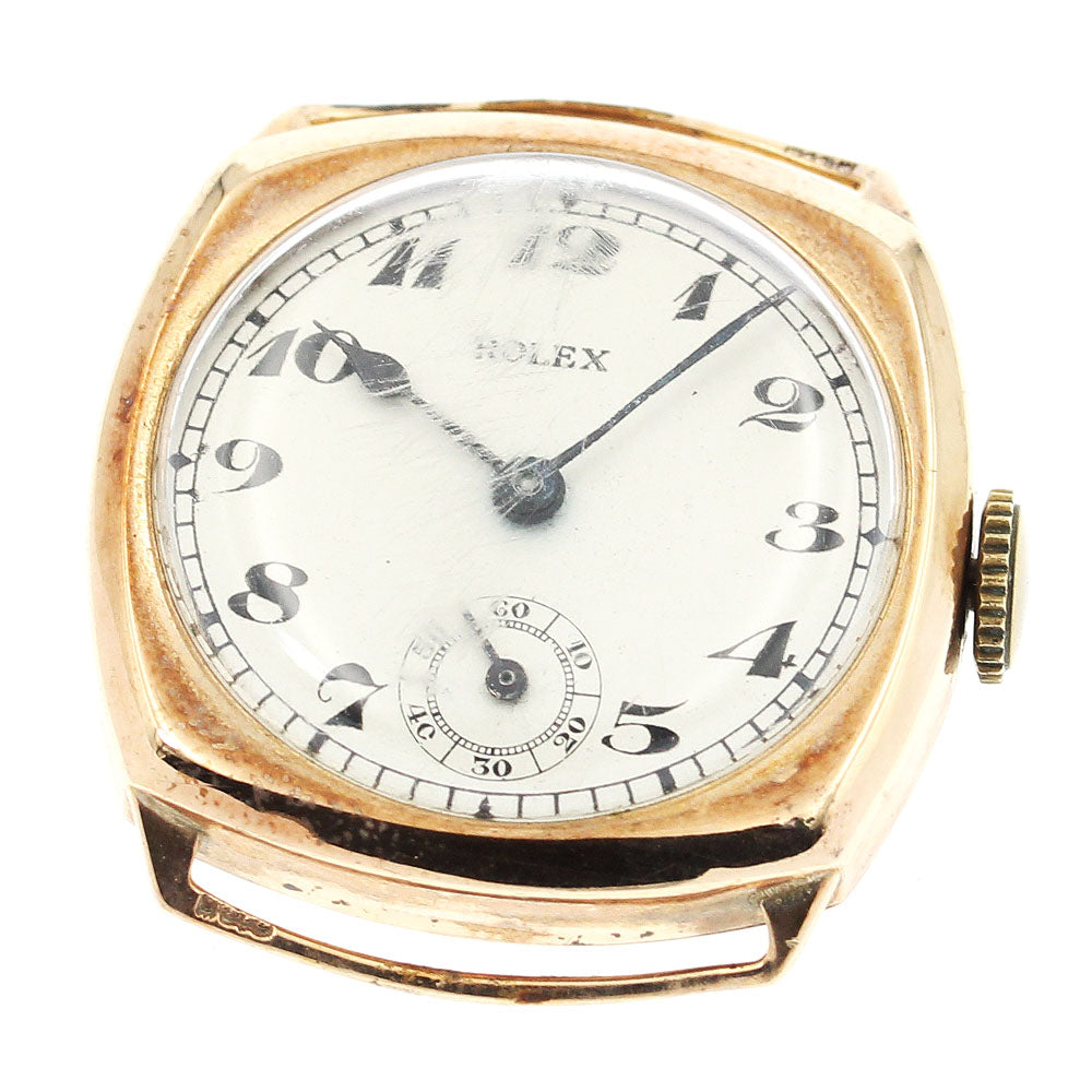 ROLEX K9PG Vintage beige Dial Hand Winding Boy's Watch_894145