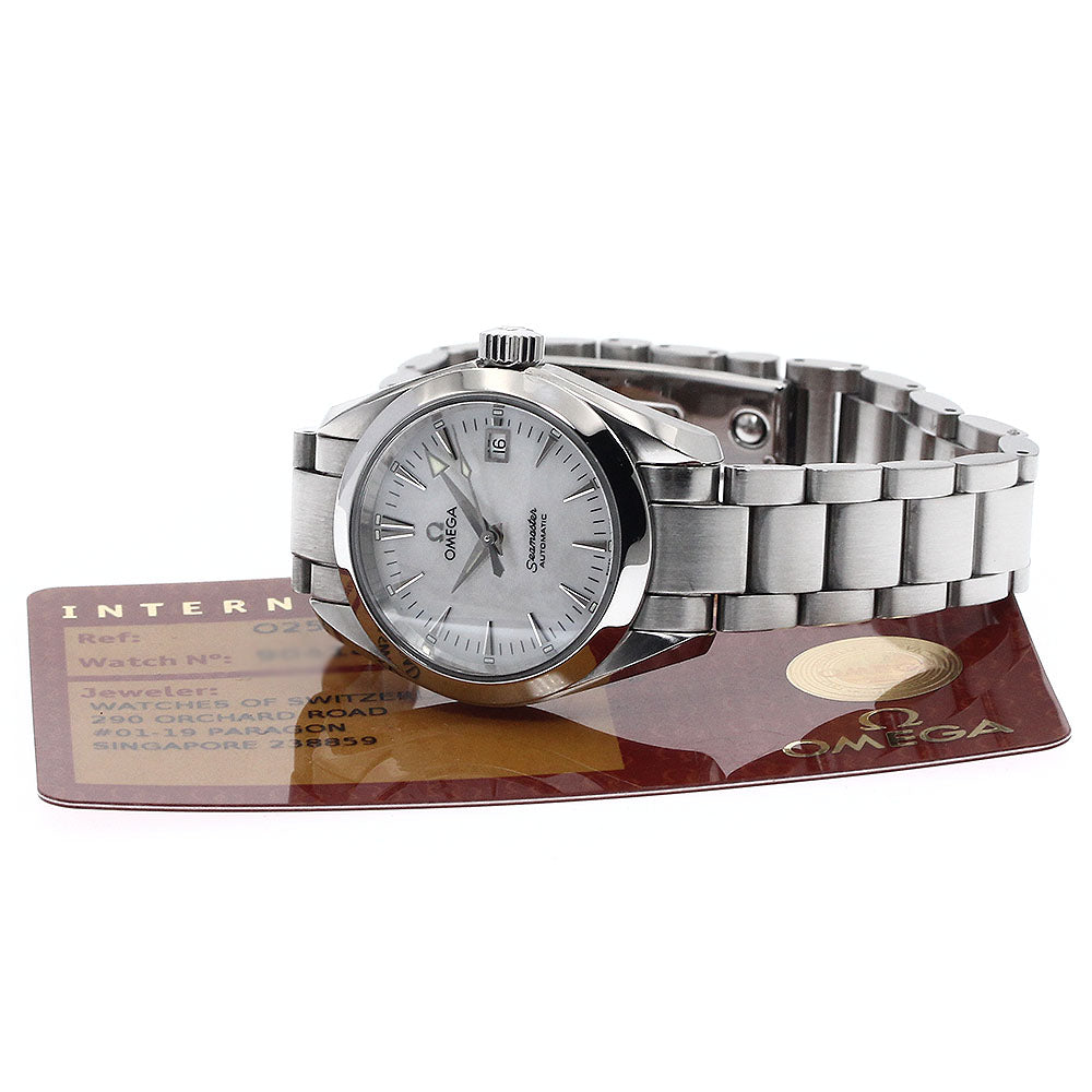 OMEGA Seamaster Aqua Terra 2573.70 Date White shell Dial Automatic Ladies Watch_894152