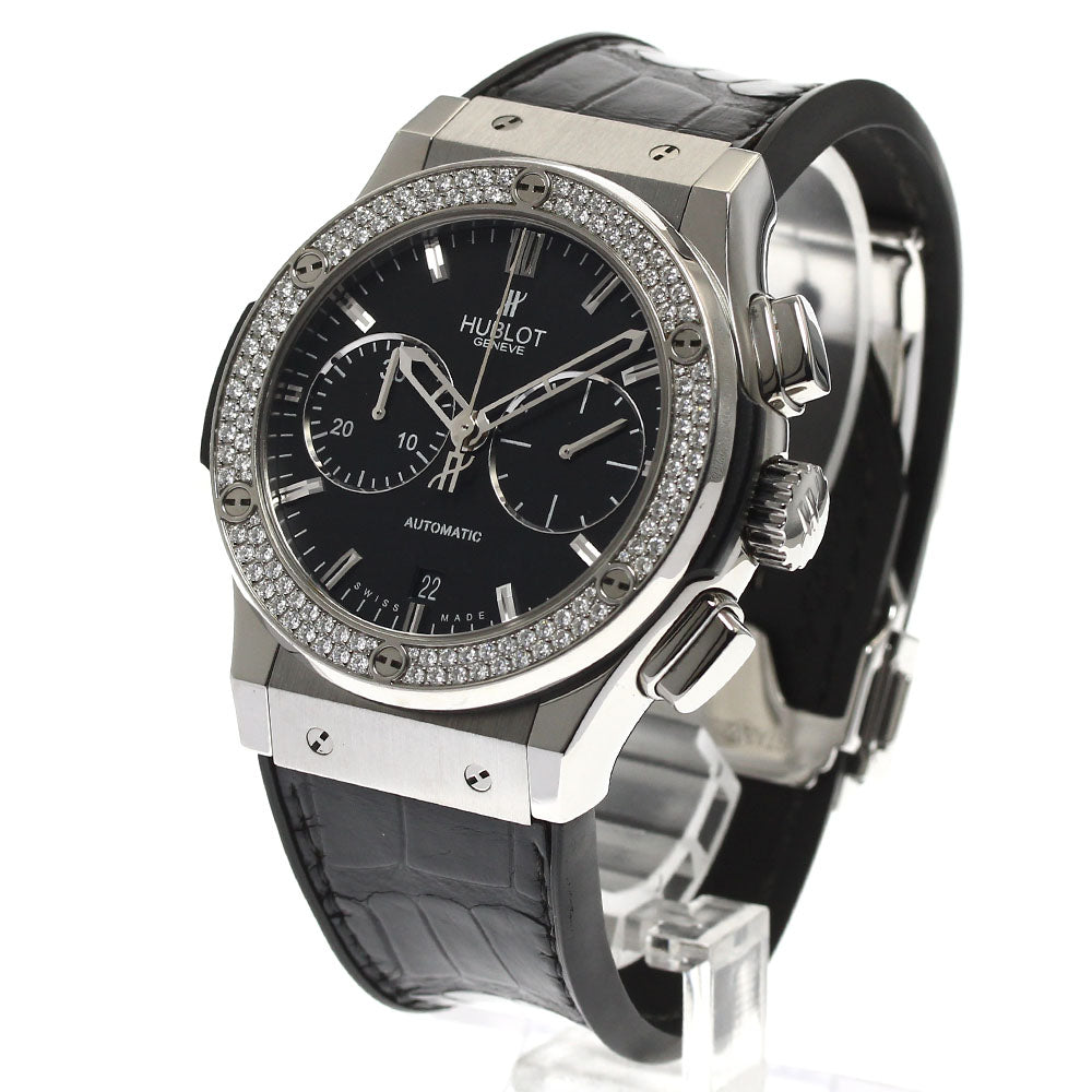 HUBLOT Classic fusion 521.NX.1170.LR.1104 Date chronograph diamond bezel black Dial Automatic Men's Watch_894159