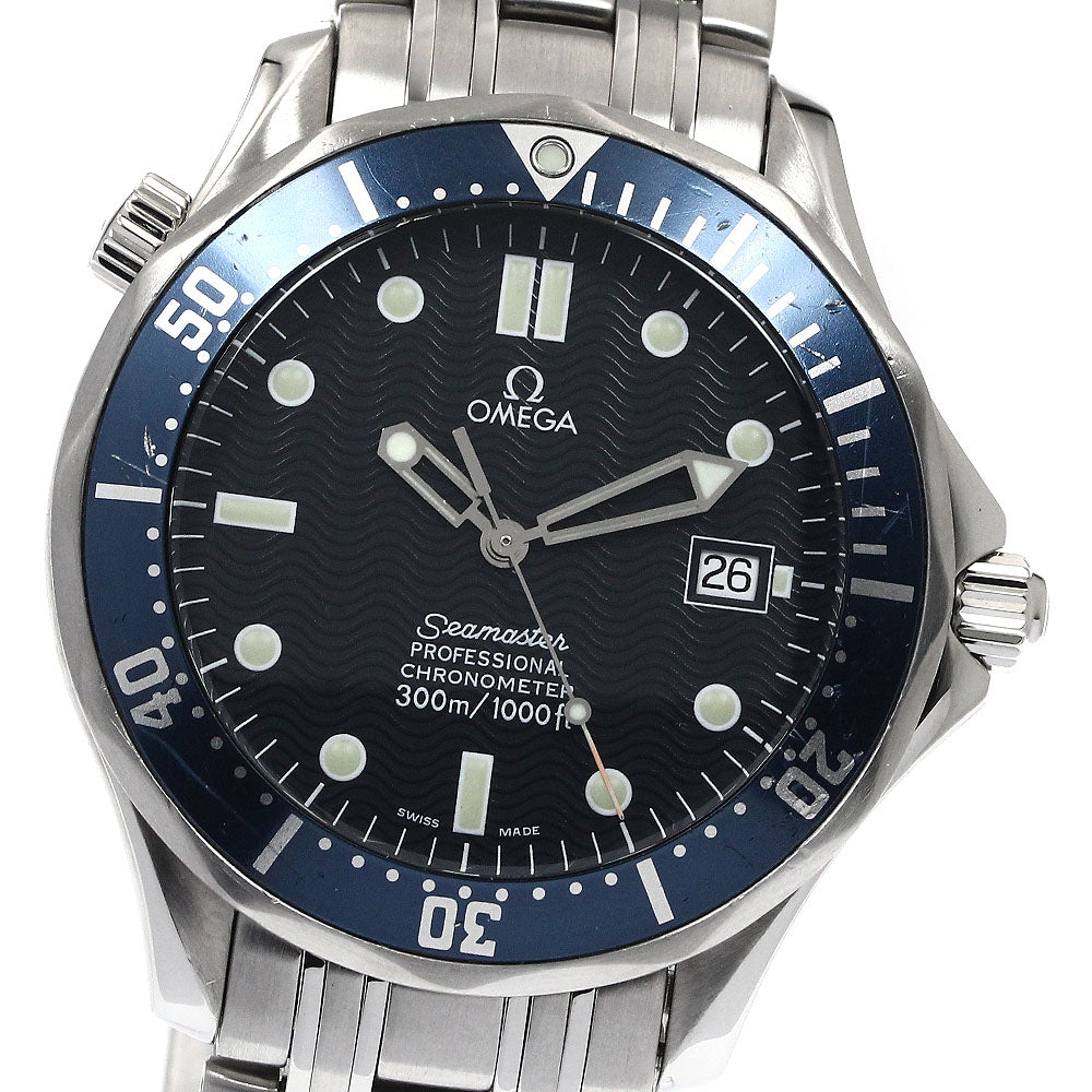 OMEGA Seamaster300 2531.80 Date Navy Dial Automatic Men's Watch_894176