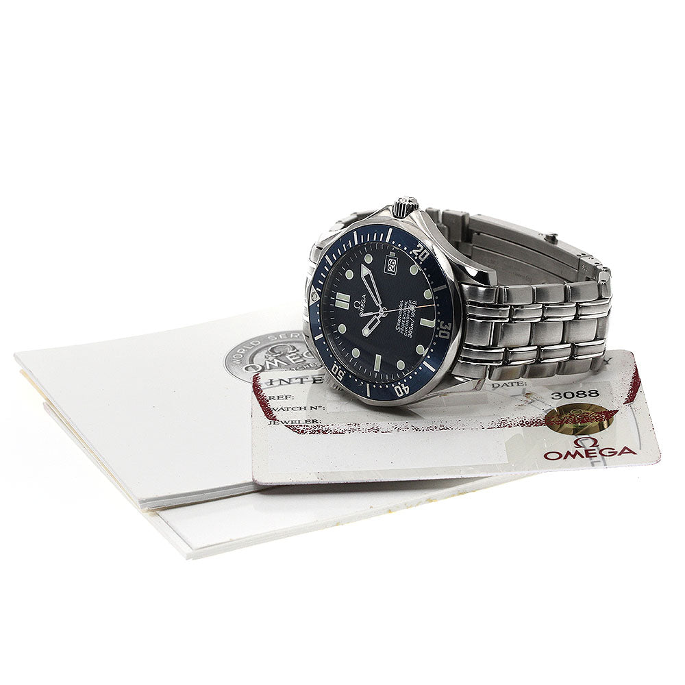 OMEGA Seamaster300 2531.80 Date Navy Dial Automatic Men's Watch_894176