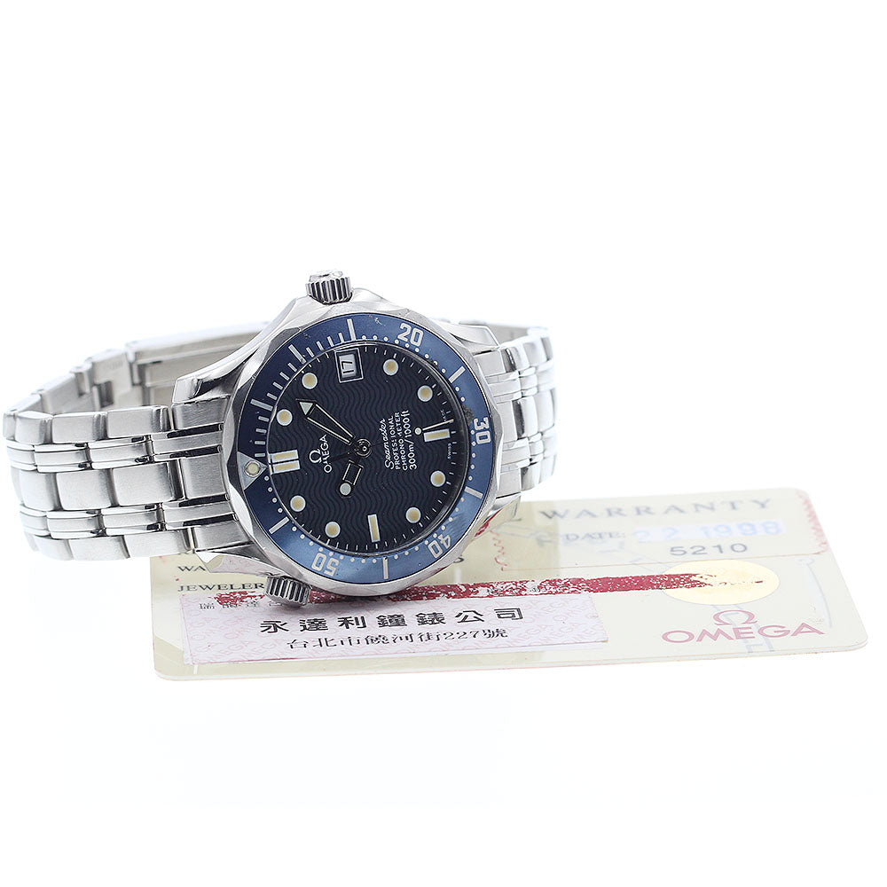 OMEGA Seamaster300 2551.80 Date Navy Dial Automatic Boy's Watch_894192