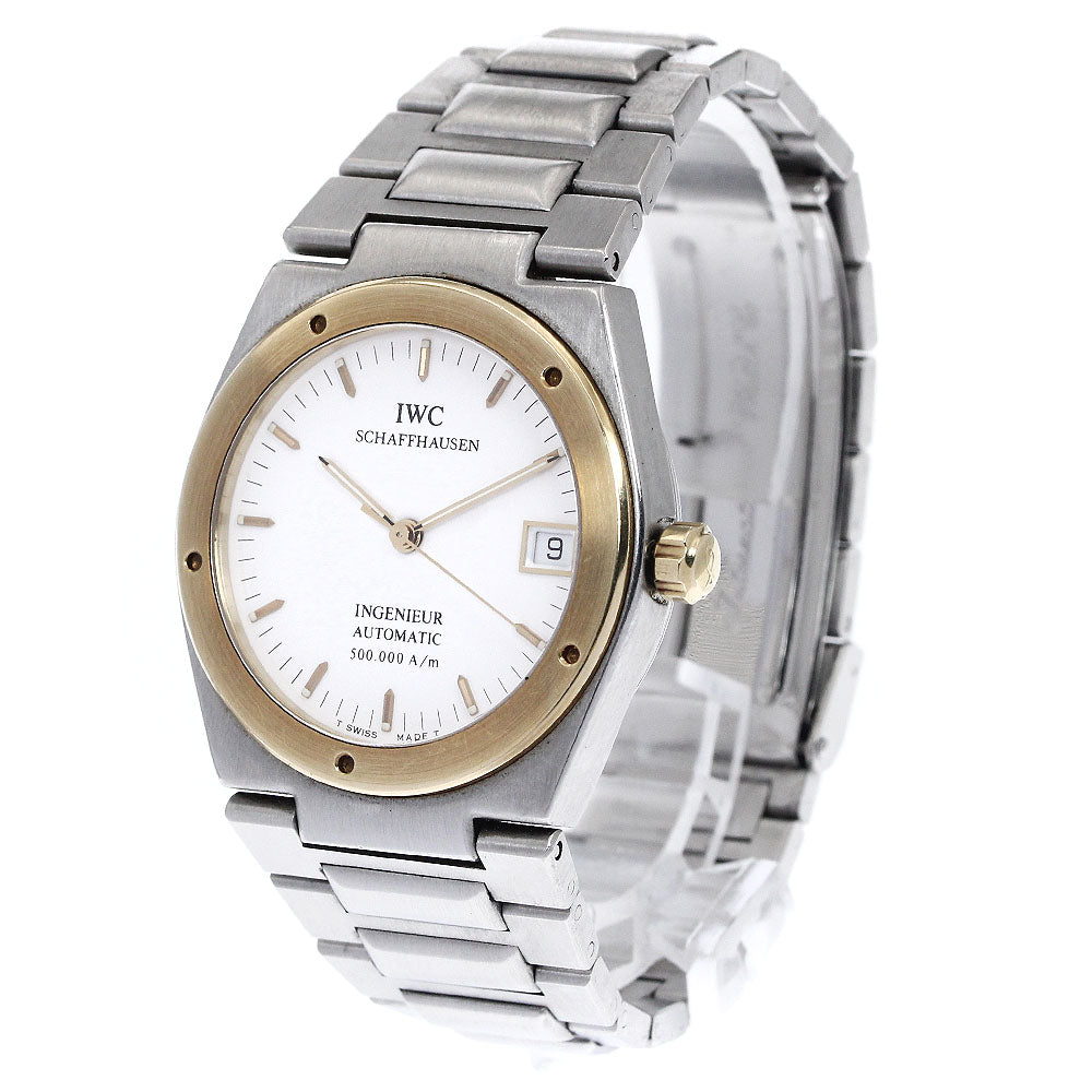 IWC SCHAFFHAUSEN In junior IW352103 YG bezel white Dial Automatic Boy's_894197