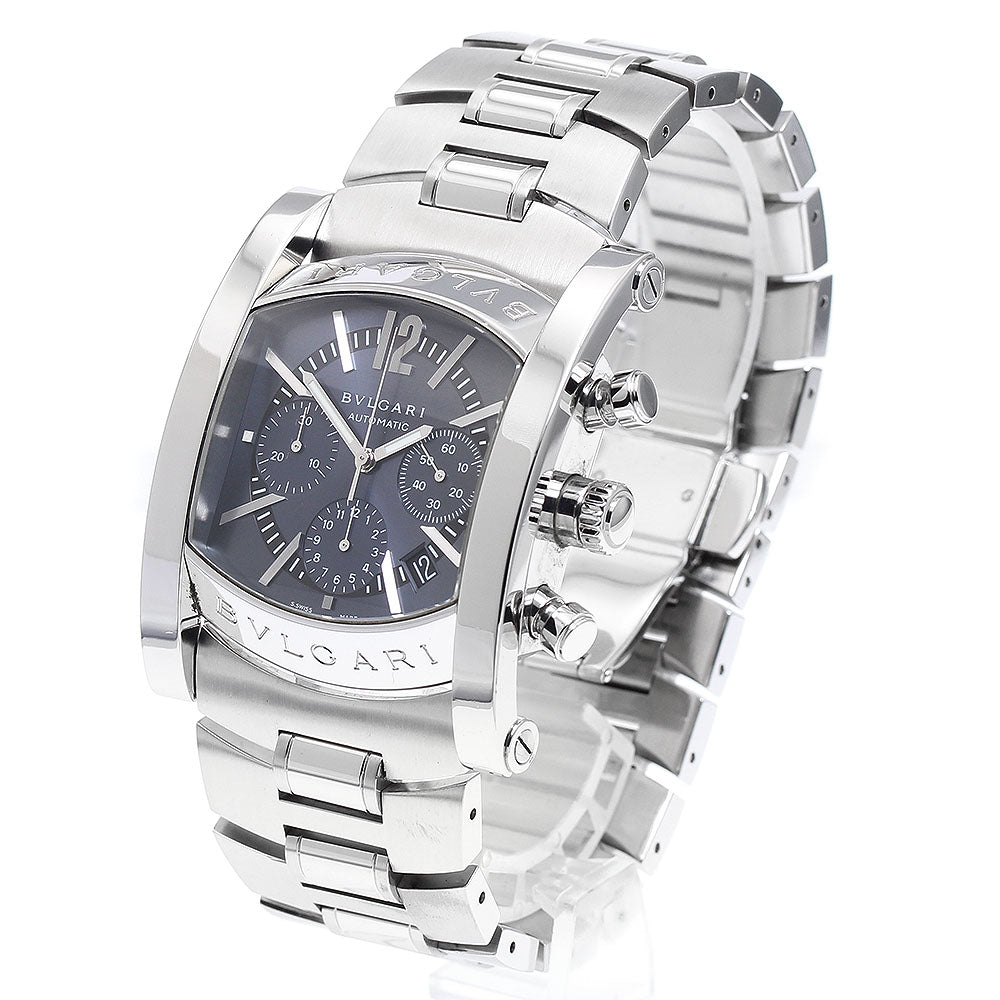 BVLGARI Assioma AA48SCH Chronograph Date gray Dial Automatic Men's Watch_894212