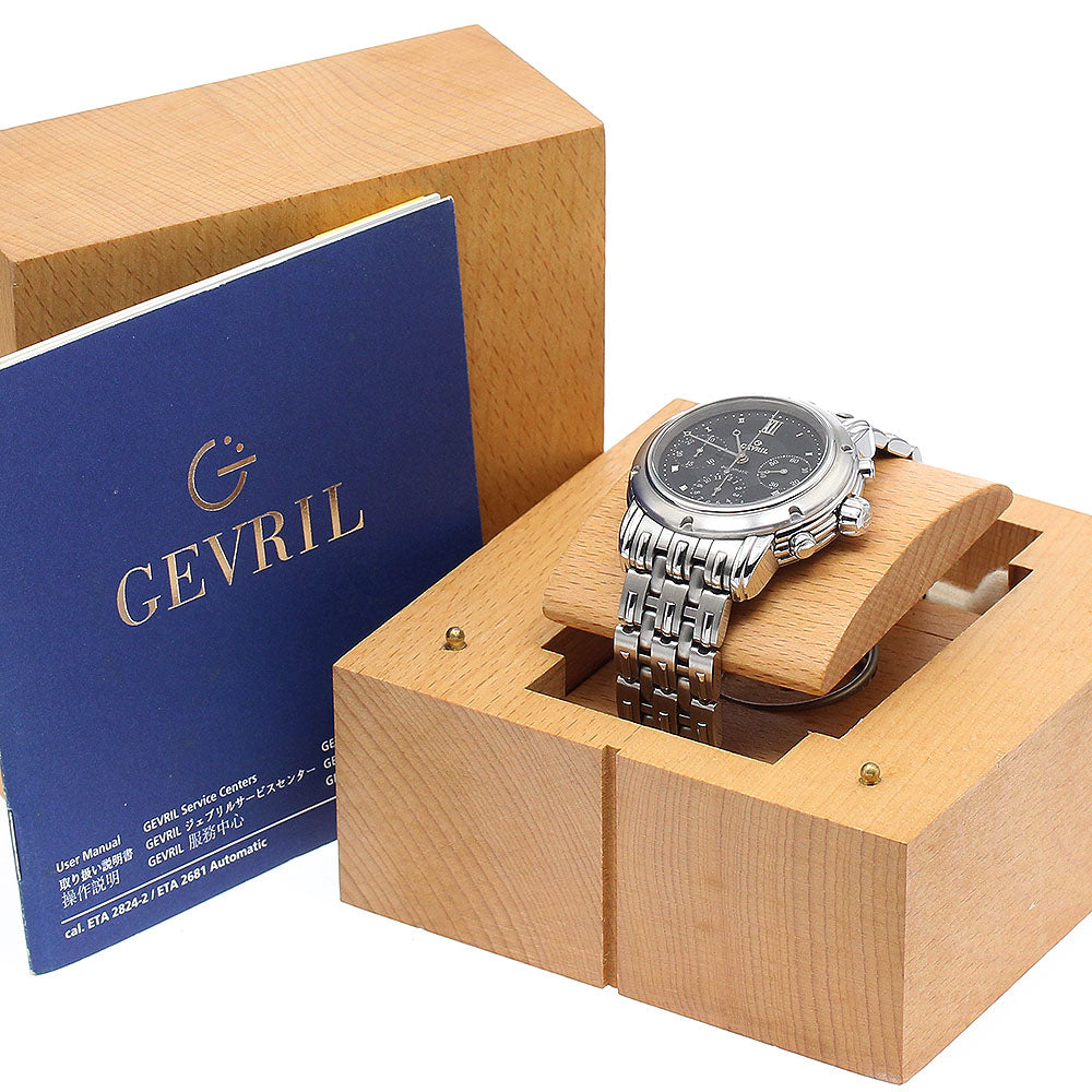 Gevril Greenwich K0111 Chronograph black Dial Automatic Men's Watch_894221