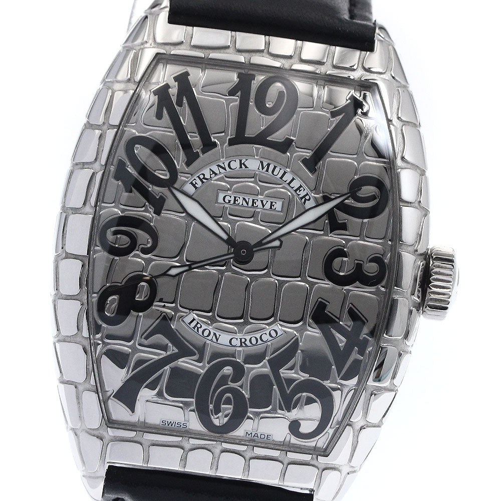 FRANCK MULLER Tonneau Curvex Iron Croc 8880SCIRONCRO Automatic Men's_894231