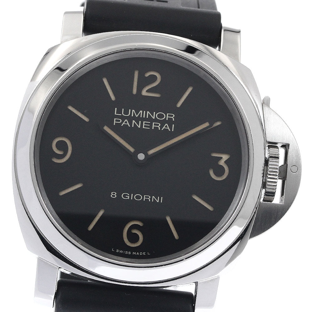 PANERAI Luminor Base PAM00914 8 days Black Dial Hand Winding Men's Watch_894232