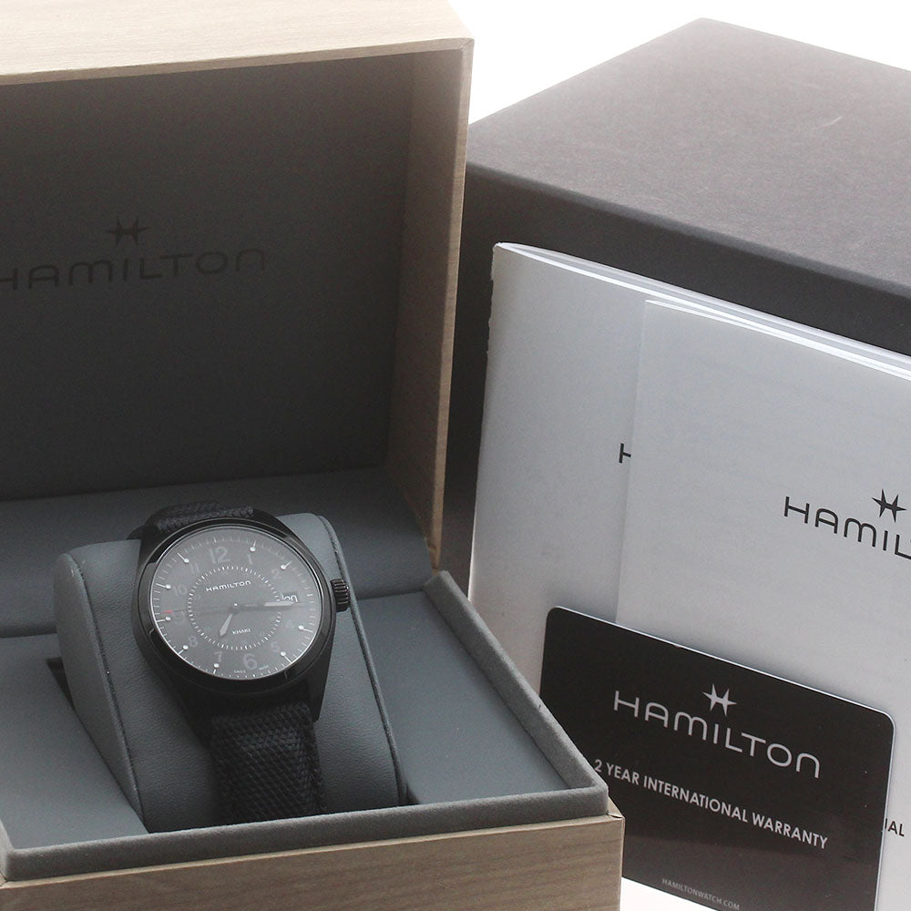 HAMILTON Khaki field H684010 black Dial Quartz Men's Watch_894236