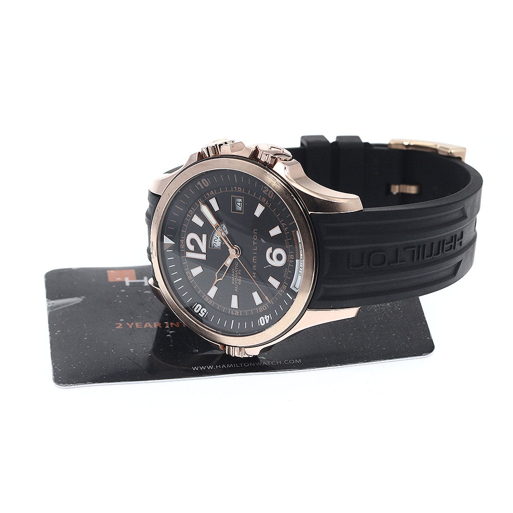 HAMILTON khaki H775450 GMT black Dial Automatic Men's Watch_894237
