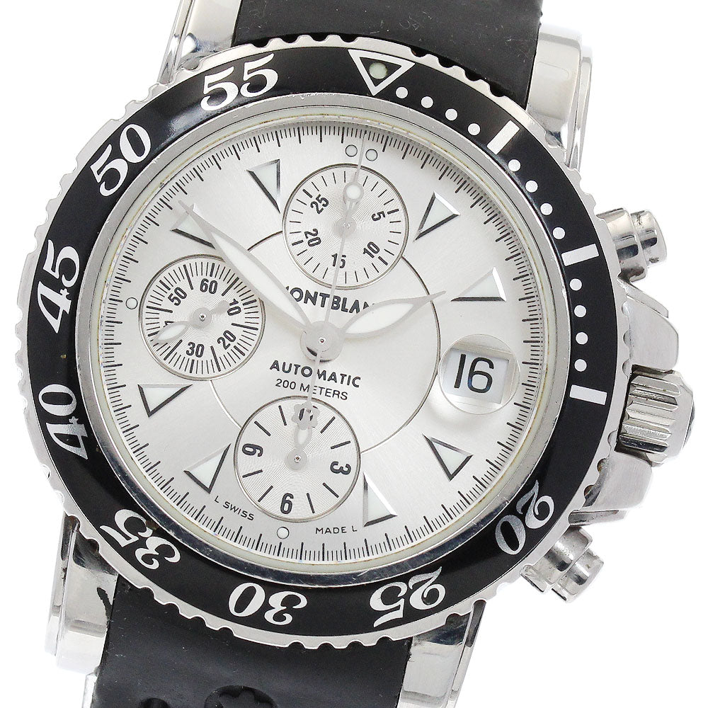MONTBLANC Meisterstic 7034 Chronograph Silver Dial Automatic Men's Watch_894259