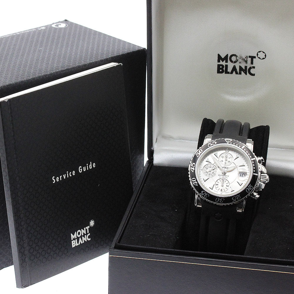 MONTBLANC Meisterstic 7034 Chronograph Silver Dial Automatic Men's Watch_894259