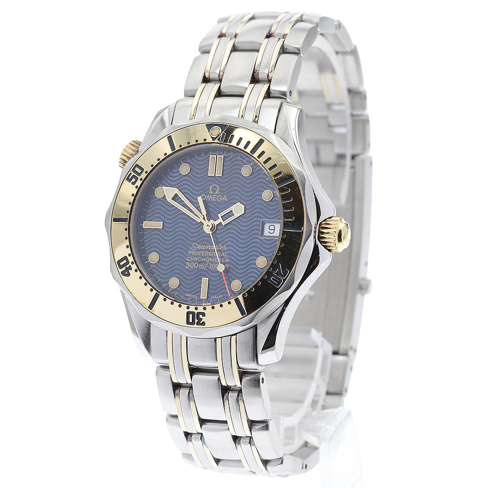 OMEGA Seamaster300 2352.80 Date Navy Dial Automatic Boy's Watch_894260