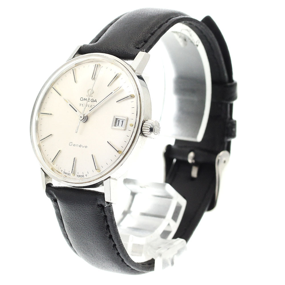 OMEGA Geneve TURLER 136.019 Date Silver Dial Hand Winding Men's Watch_894262