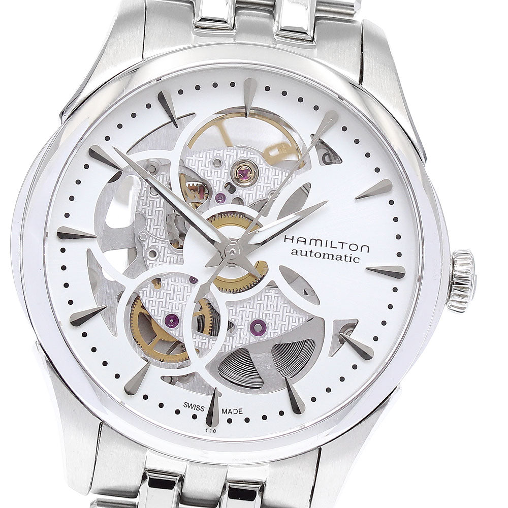 HAMILTON Jazz master H324050 skeleton white Dial Automatic Ladies Watch_894263