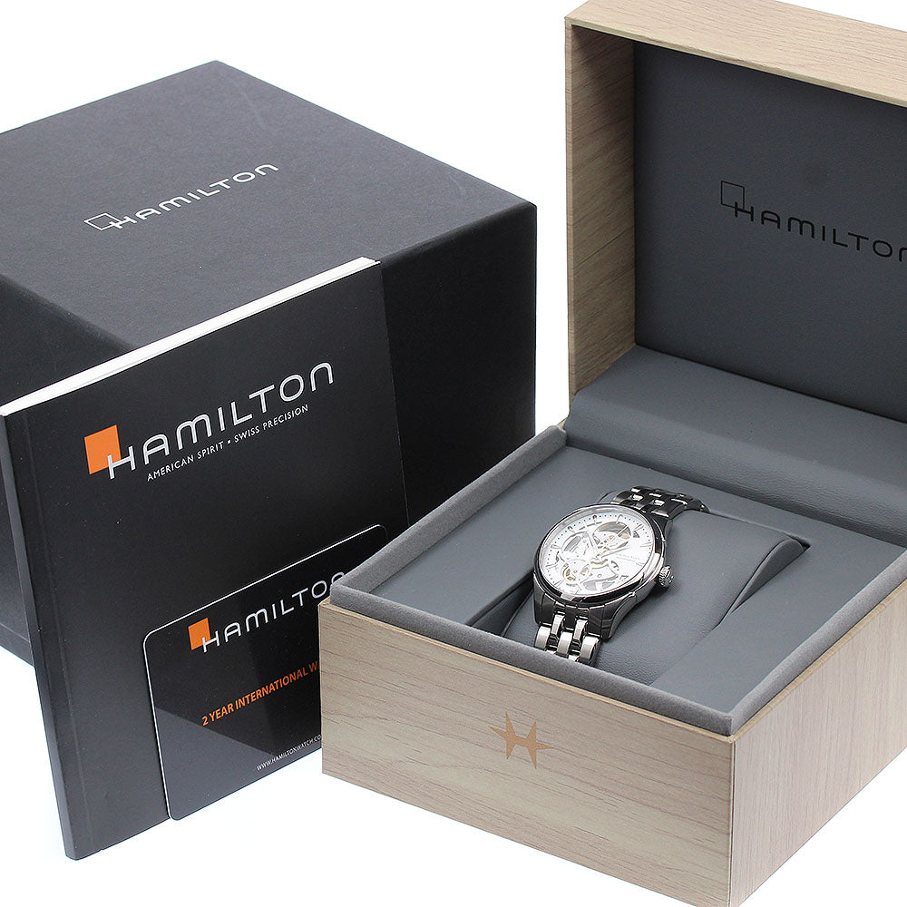 HAMILTON Jazz master H324050 skeleton white Dial Automatic Ladies Watch_894263