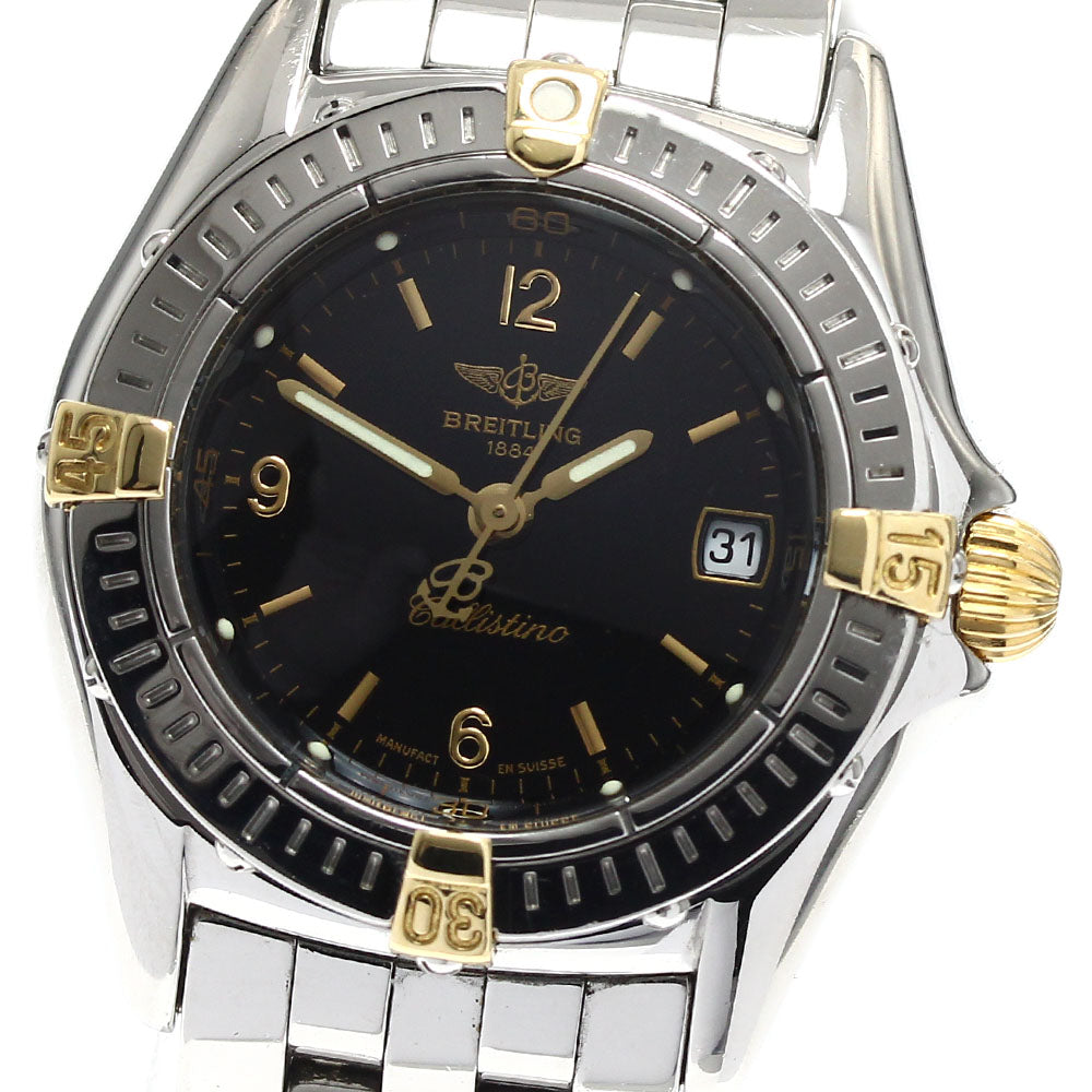 BREITLING Calistino B52045.1 Date black Dial Quartz Ladies Watch_894265