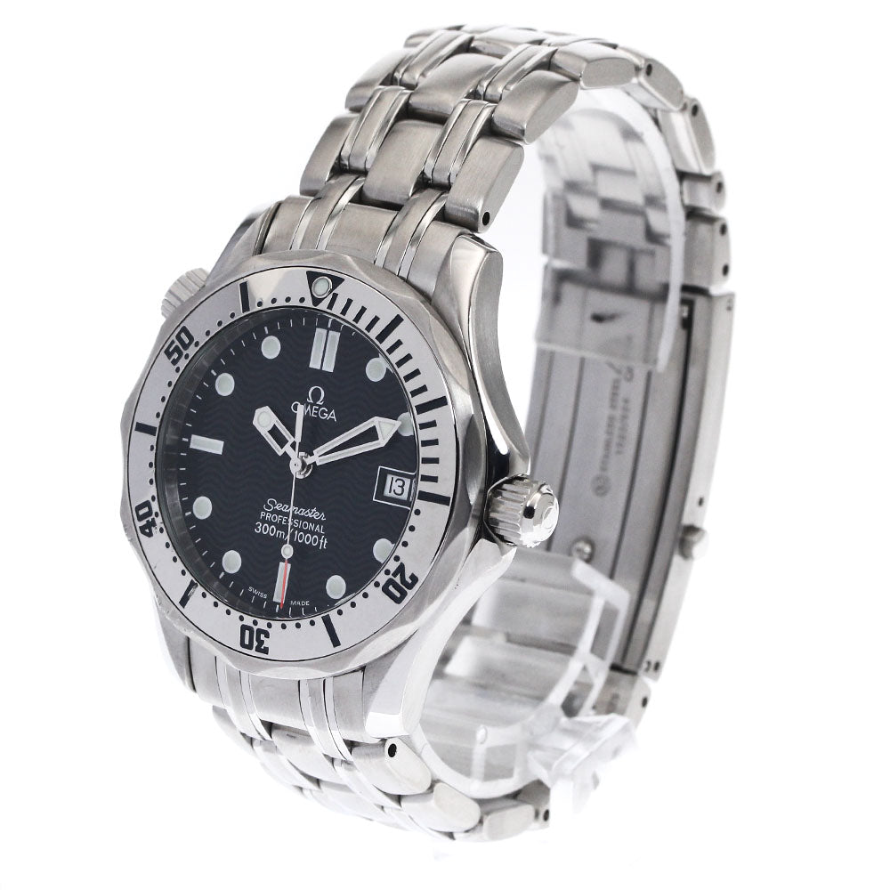 OMEGA Seamaster300 2562.80 Date Navy Dial Quartz Boy's Watch_894269