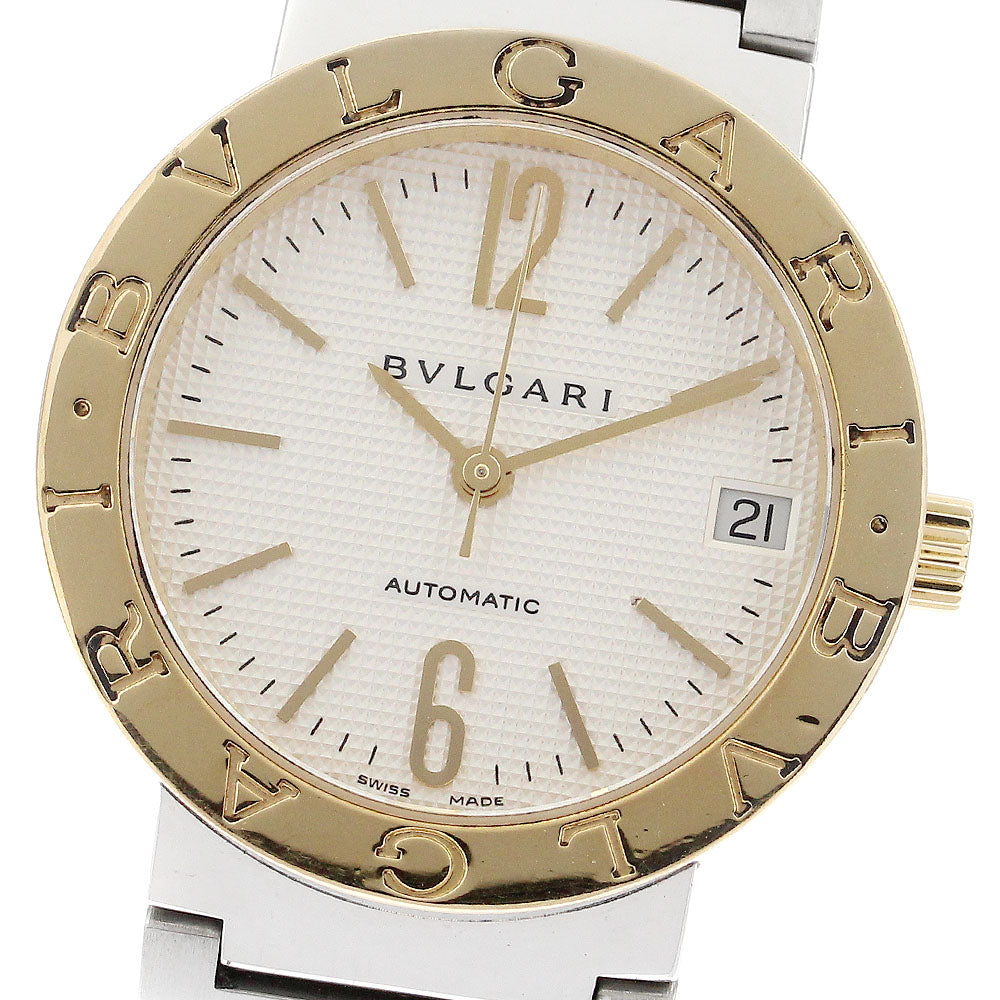 BVLGARI BVLGARIBVLGARI BB38SG YG2 tone date Silver Dial Automatic Men's_894276