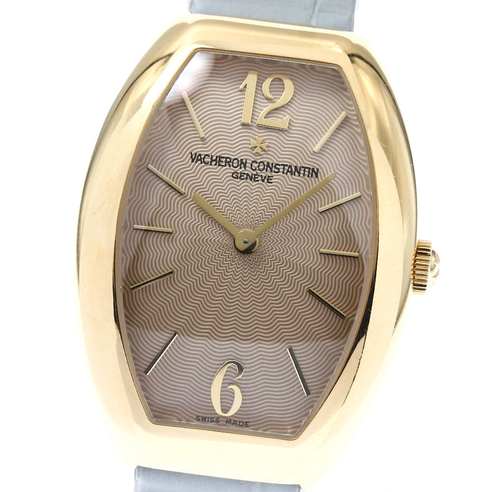 VACHERON CONSTANTIN Egery 25040 18K Yellow Gold beige Dial Quartz Ladies Watch_894278