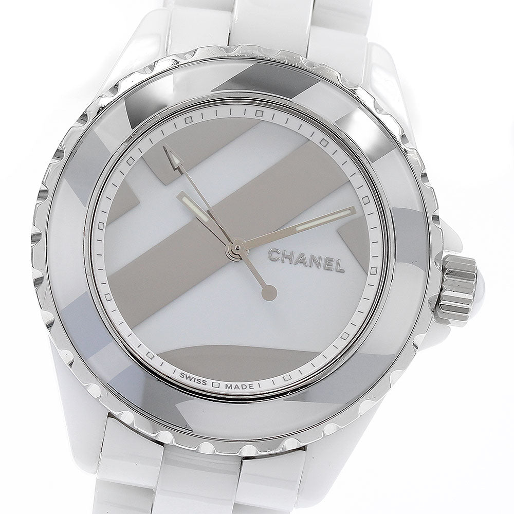CHANEL J12 untitled H5582 1.5"" White Ceramic Automatic Men's Watch_894286