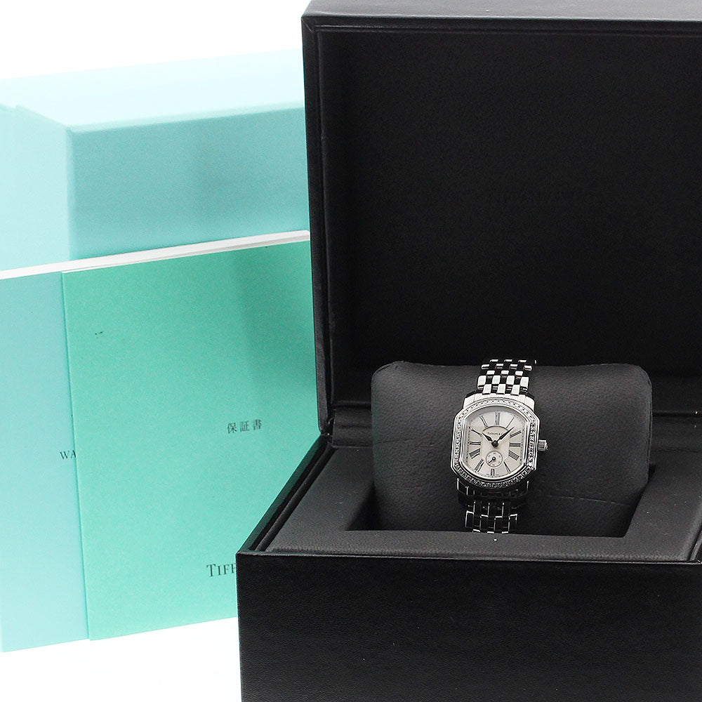 TIFFANY&Co. Mark coupe 21932523 Diamond Bezel Quartz Ladies Watch_894292
