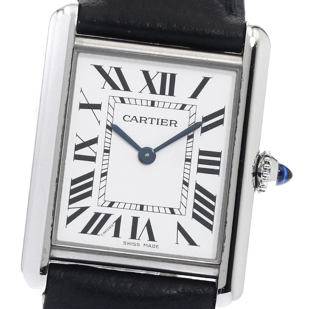 CARTIER tank mast LM WSTA0041 Silver Dial Quartz Men's Watch_894299