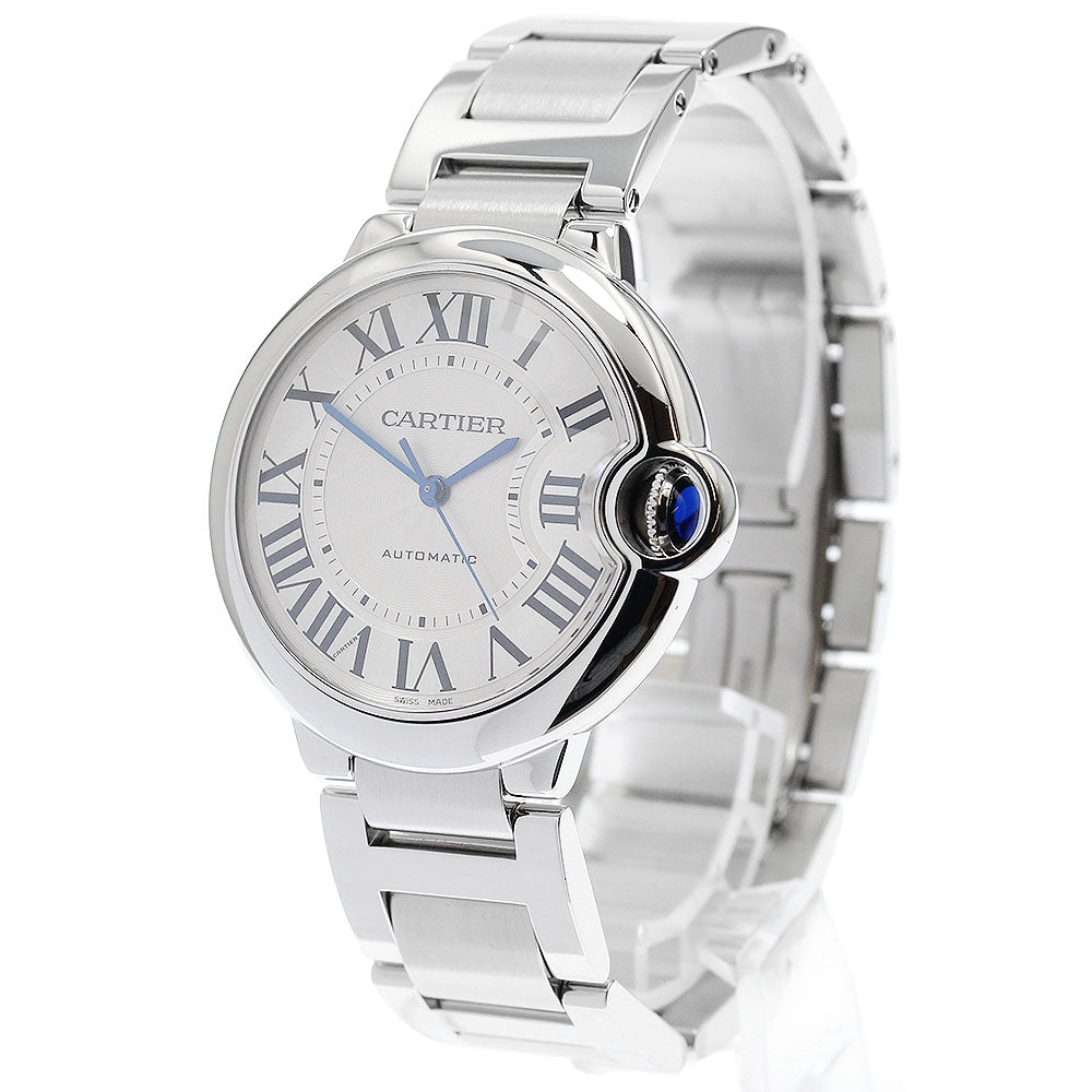 CARTIER Baron Blue MM W6920046 Silver Dial Automatic Boy's Watch_894302