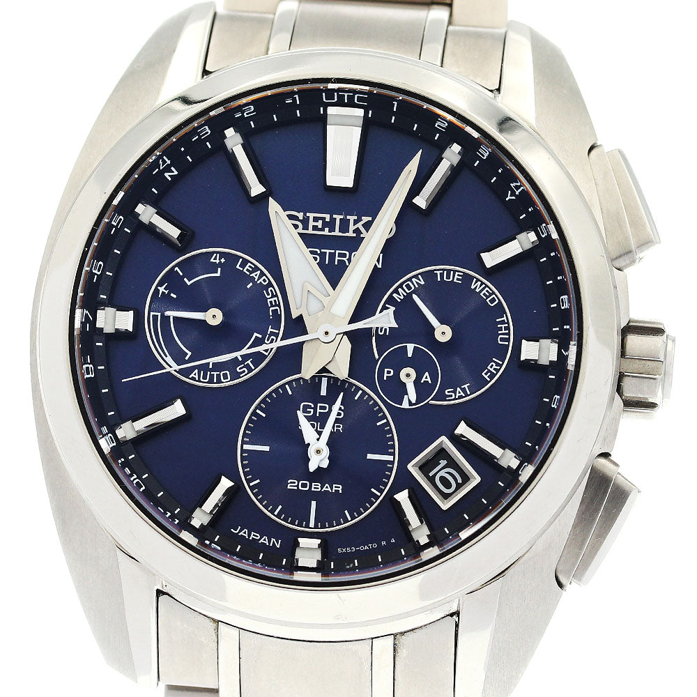 SEIKO astron sport SBXC065/5X53-0AV0 blue Dial Solar Powered Radio Men's_894311