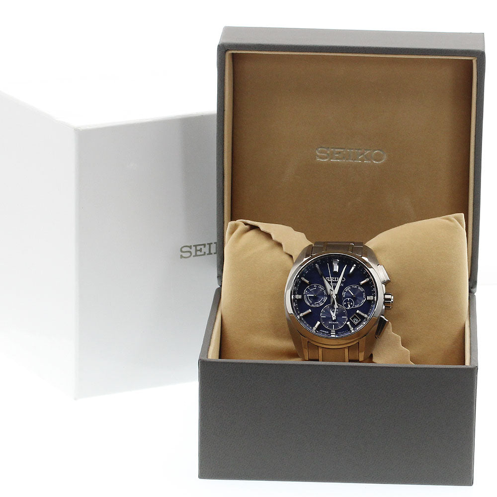 SEIKO astron sport SBXC065/5X53-0AV0 blue Dial Solar Powered Radio Men's_894311