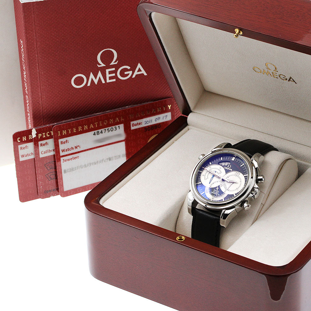 OMEGA De Ville Co-Axial Rattrapante 4847.50.31 Chronograph AT Men's Watch_894314