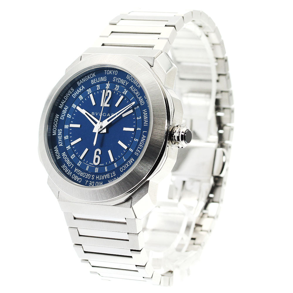BVLGARI Octo Roma Worldtimer OC41SWT blue Dial Automatic Men's Watch_894321