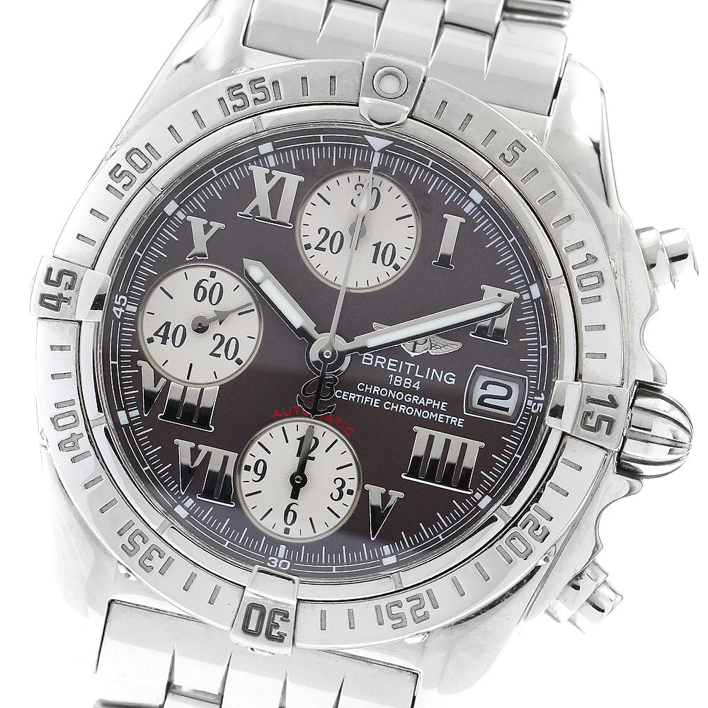 BREITLING Chrono cockpit A13358 Date Brown Dial Automatic Men's Watch_894322