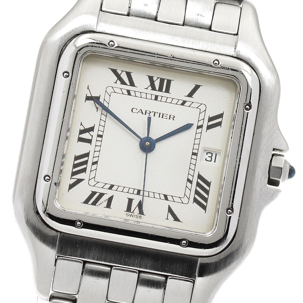 CARTIER PANTHERE LM W25032F5 Date beige Dial Quartz Men's Watch_894335