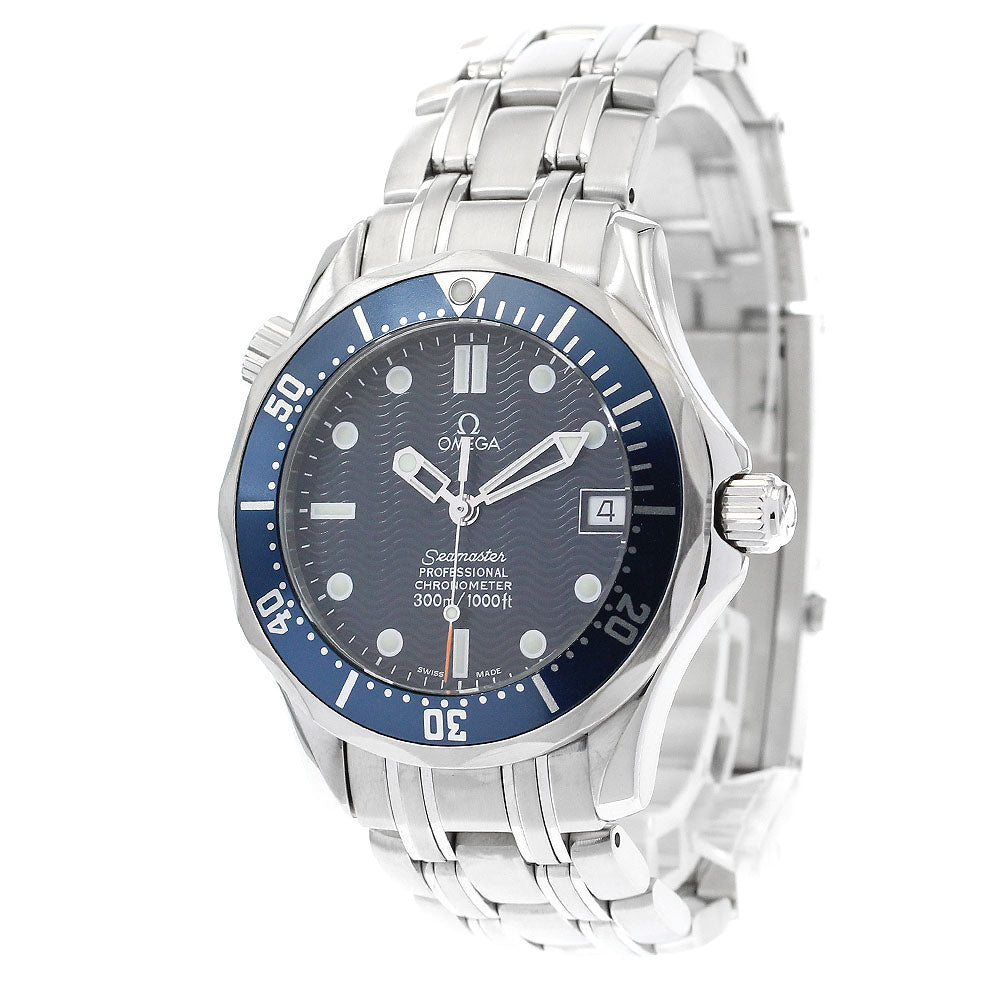 OMEGA Seamaster300 2551.80 Date Navy Dial Automatic Boy's Watch_894348